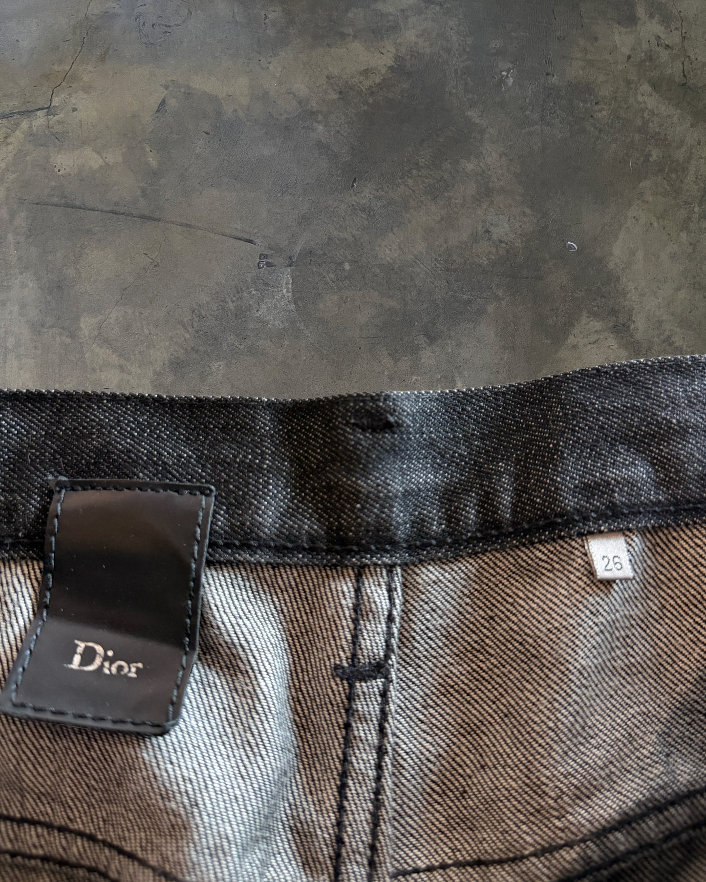 DIOR HOMME SS2006 RUNWAY GRAPHITE DENIM