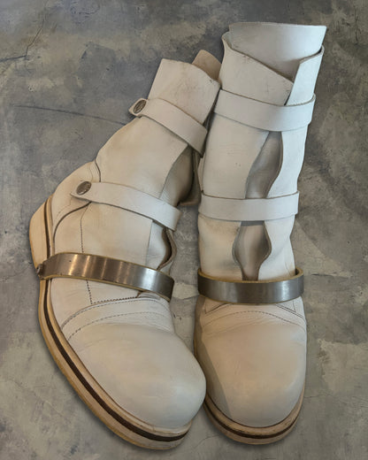 DIRK BIKKEMBERGS AW1997 STRAPPED COMBAT BOOTS