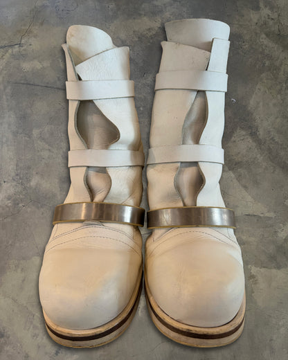 DIRK BIKKEMBERGS AW1997 STRAPPED COMBAT BOOTS