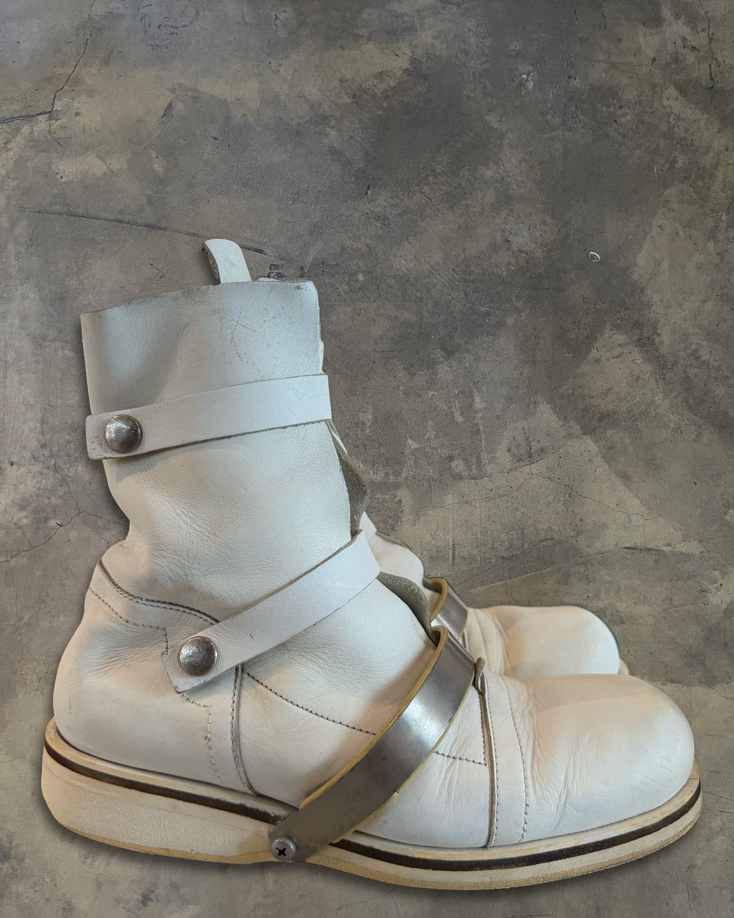 DIRK BIKKEMBERGS AW1997 STRAPPED COMBAT BOOTS
