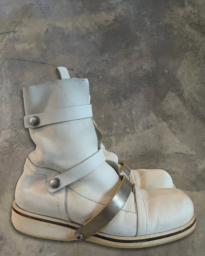 DIRK BIKKEMBERGS AW1997 STRAPPED COMBAT BOOTS