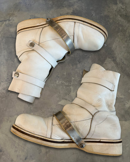 DIRK BIKKEMBERGS AW1997 STRAPPED COMBAT BOOTS