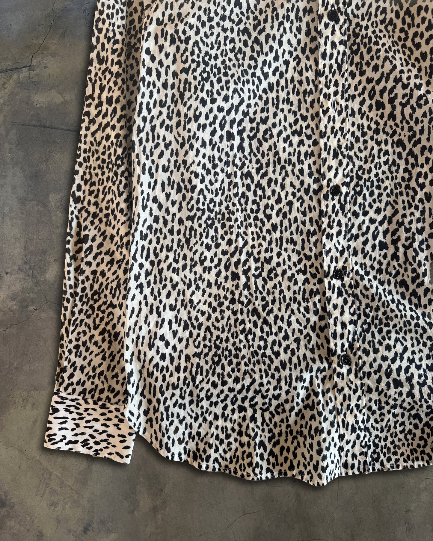 SAINT LAURENT SS2014 BABYCAT BUTTON UP