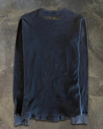 DSQUARED JASON WAFFLE KNIT LONG SLEEVE