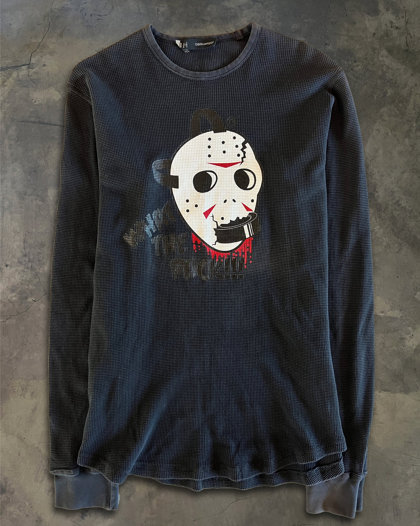 DSQUARED JASON WAFFLE KNIT LONG SLEEVE