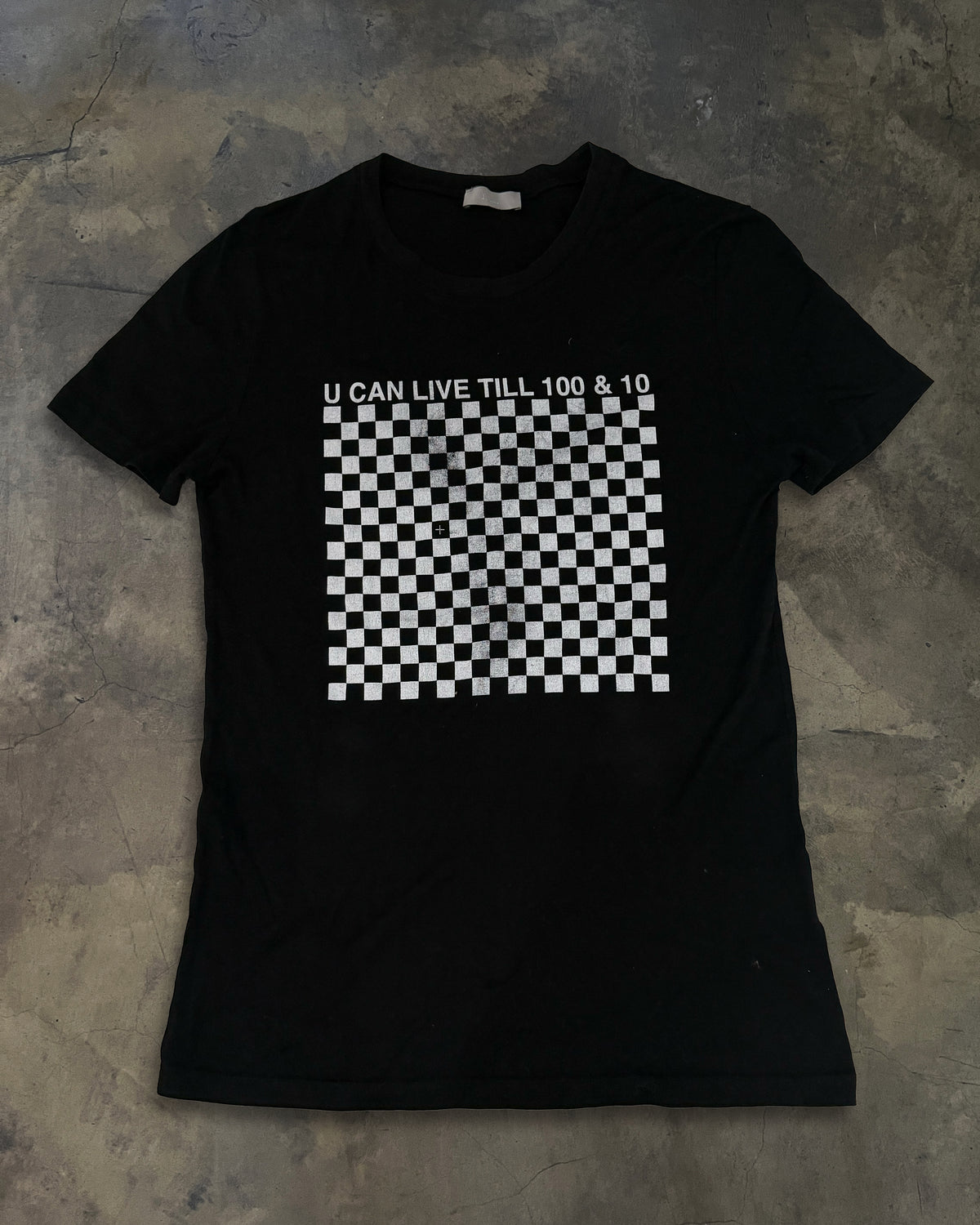 DIOR HOMME SS2006  "U CAN LIVE TILL 100 & 10" TEE