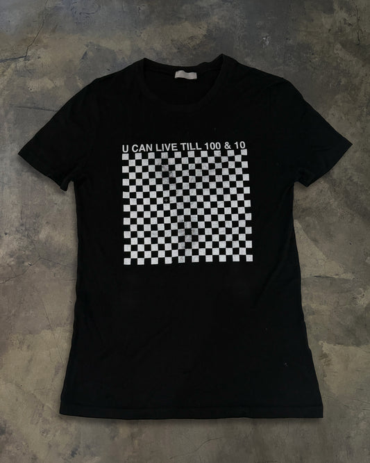 DIOR HOMME SS2006  "U CAN LIVE TILL 100 & 10" TEE