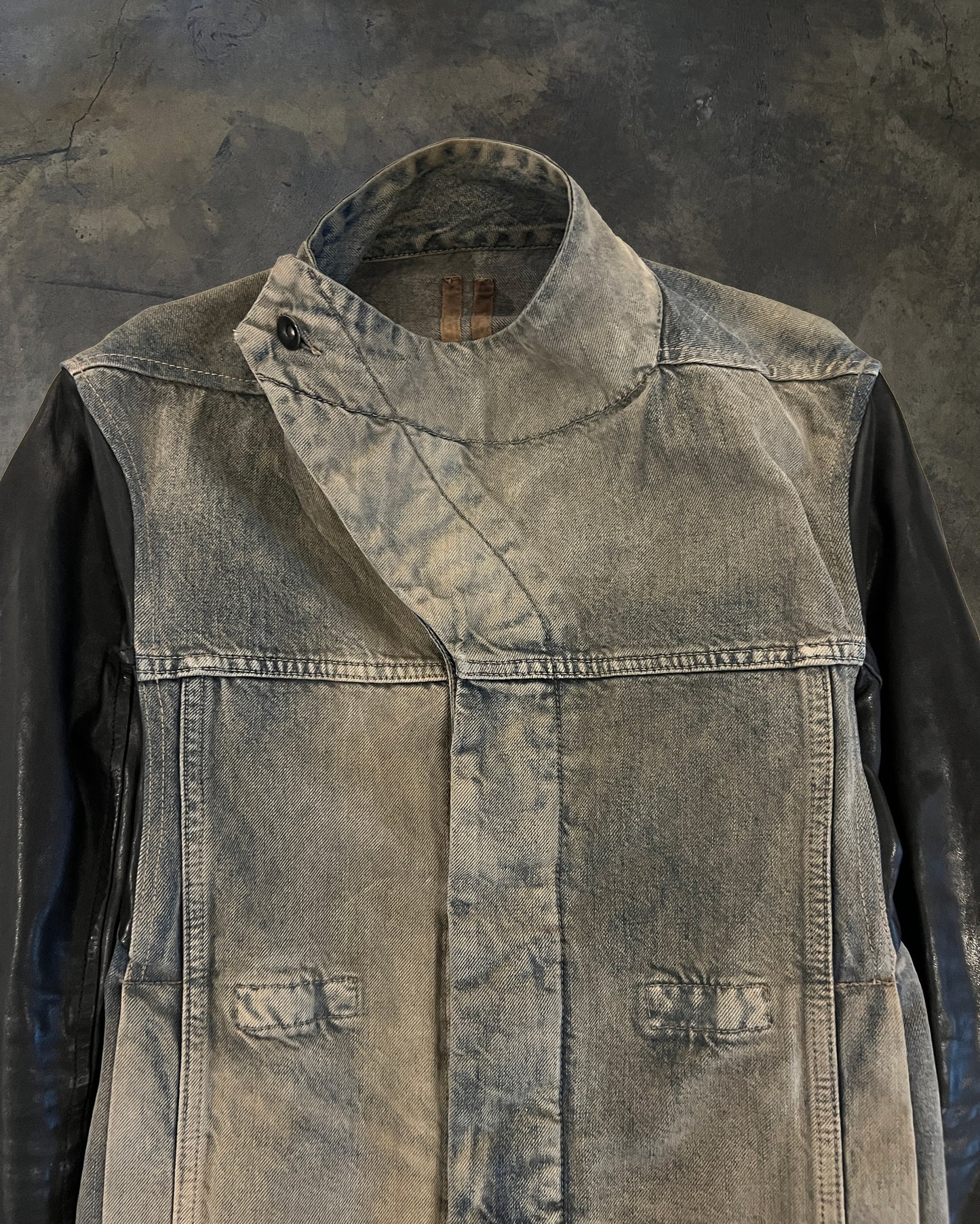 RICK OWENS FW2013 " PLINTH " DRKSHDW MINERAL SLAVE JACKET