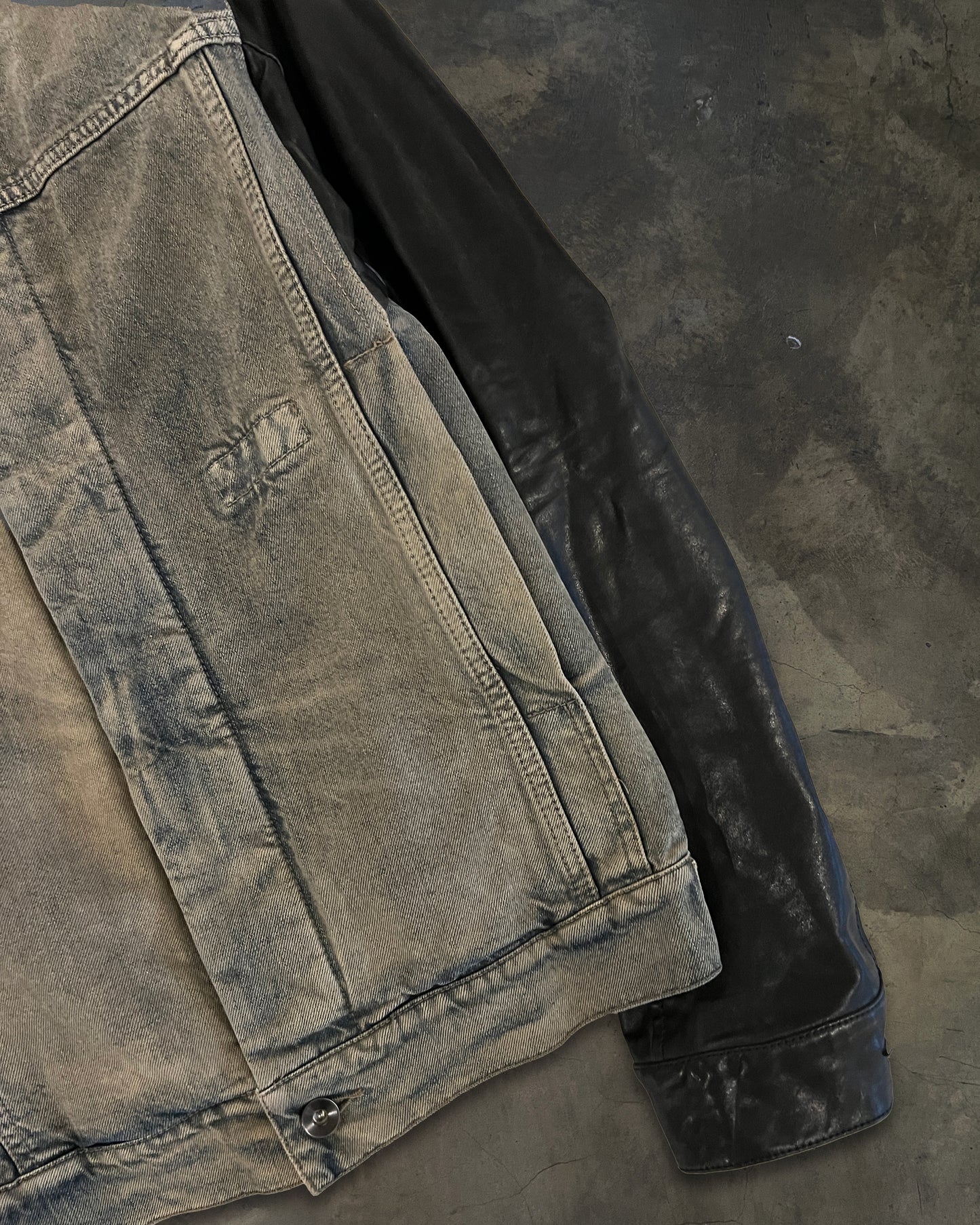 RICK OWENS FW2013 " PLINTH " DRKSHDW MINERAL SLAVE JACKET