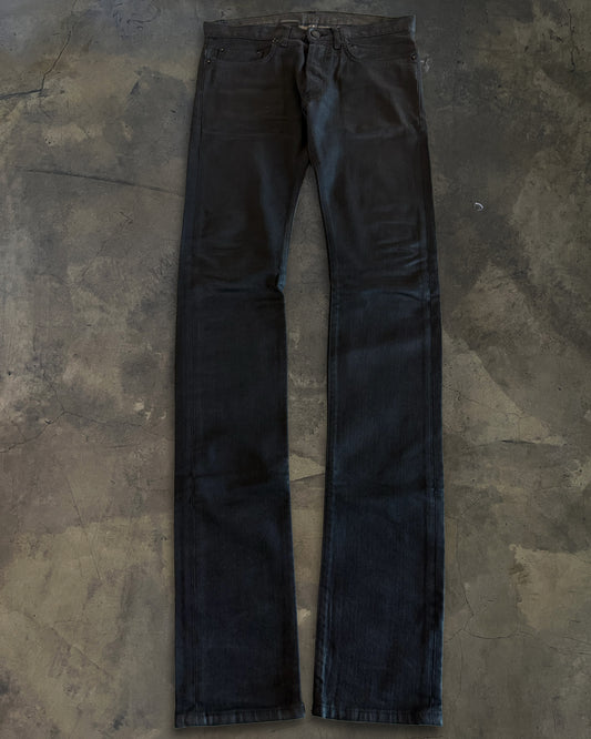DIOR HOMME AW2008 NIGHTFALL WAXED DENIM