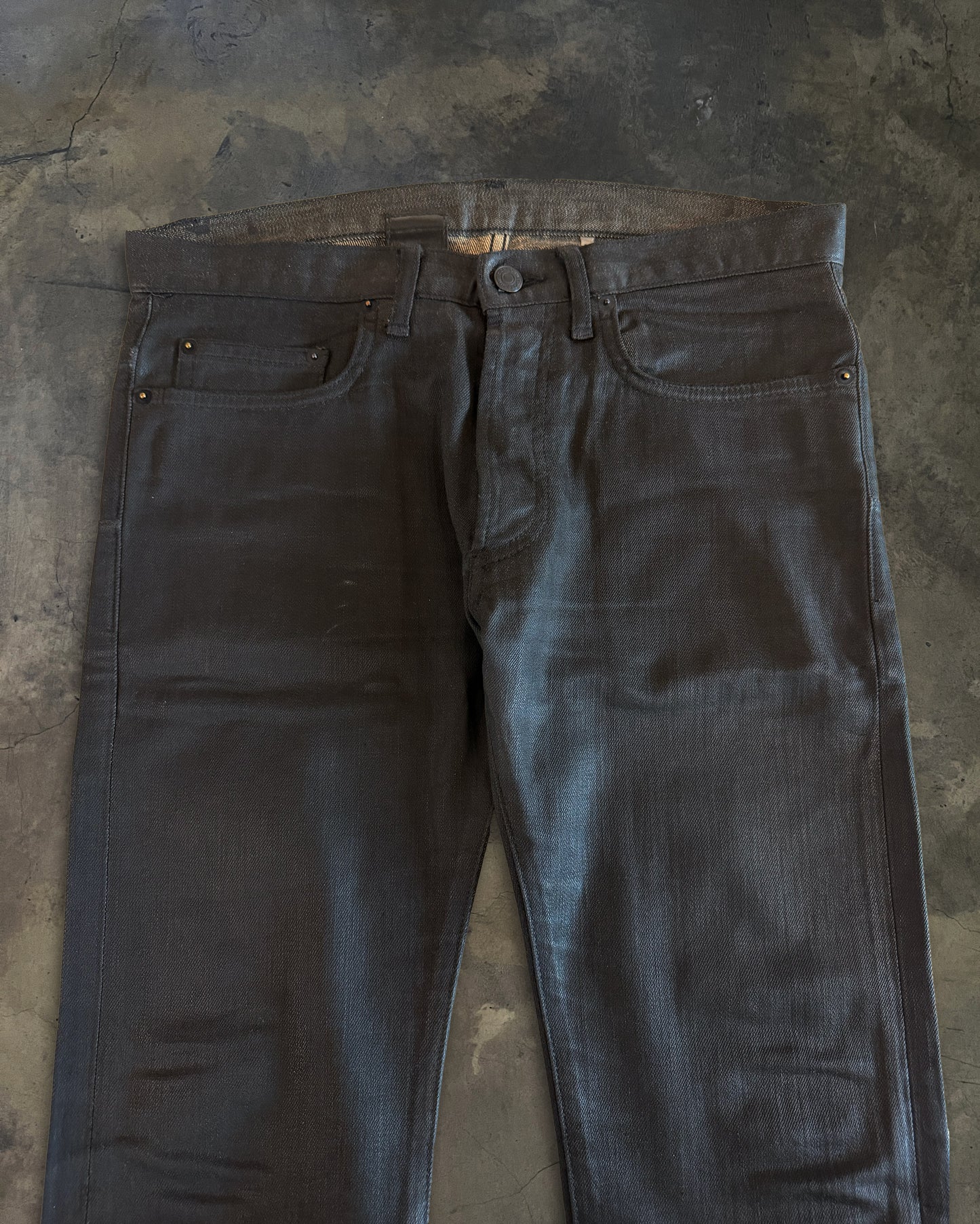 DIOR HOMME AW2008 NIGHTFALL WAXED DENIM