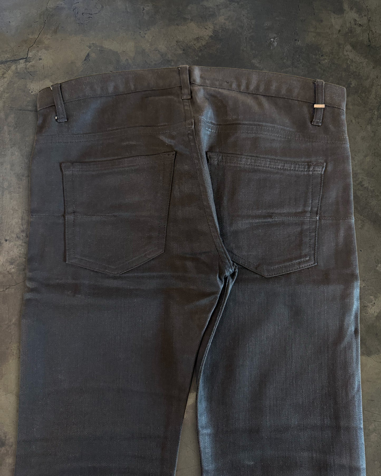 DIOR HOMME AW2008 NIGHTFALL WAXED DENIM