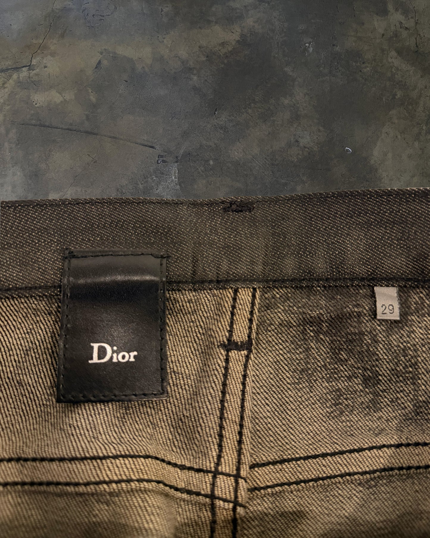 DIOR HOMME AW2008 NIGHTFALL WAXED DENIM