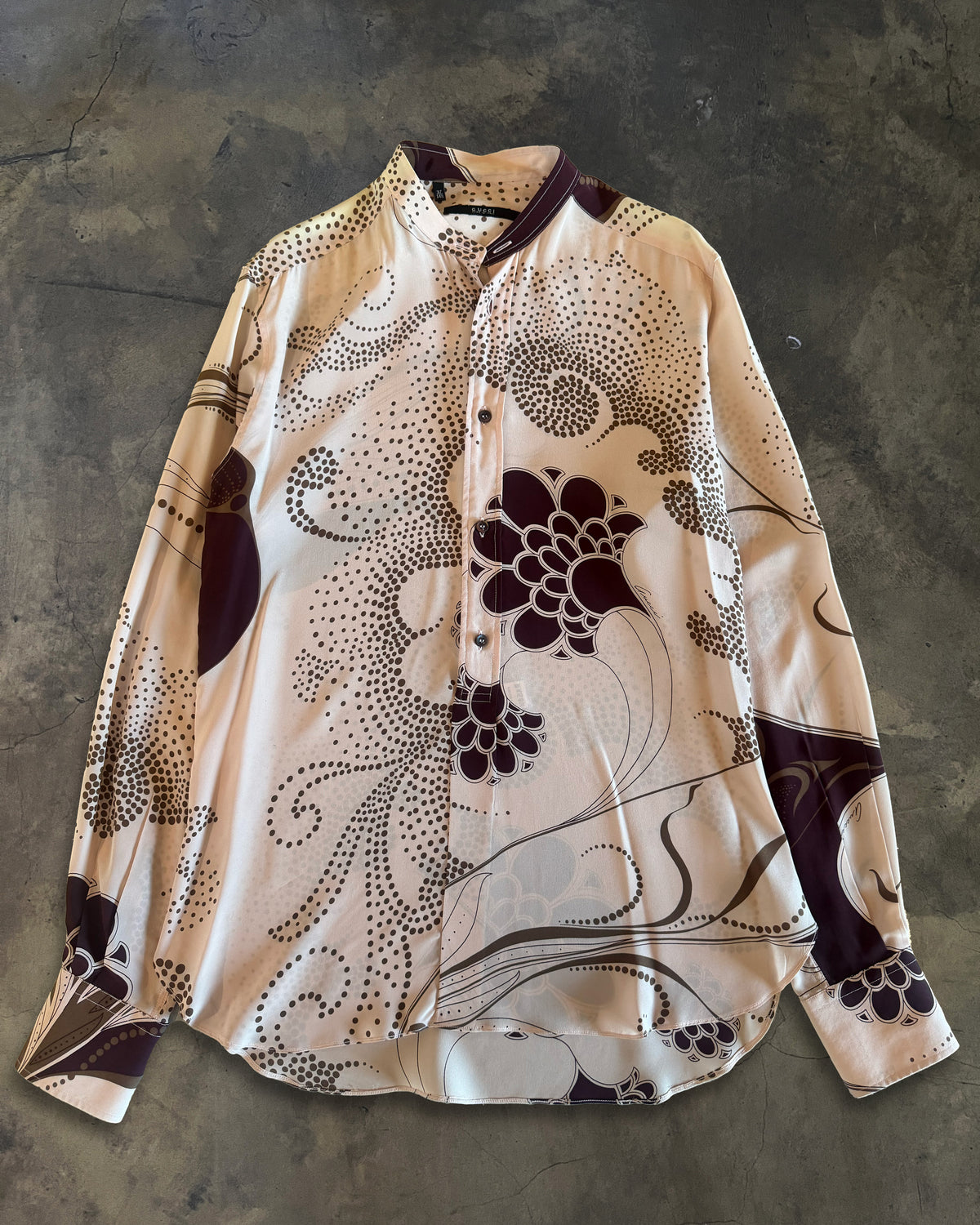GUCCI BY TOM FORD SS1999 SILK FLORAL BUTTON UP