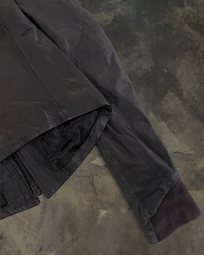 EKAM CALFSKIN LEATHER INTARSIA JACKET