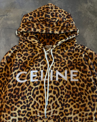 CELINE SS2021 LEOPARD PRINT HOODIE