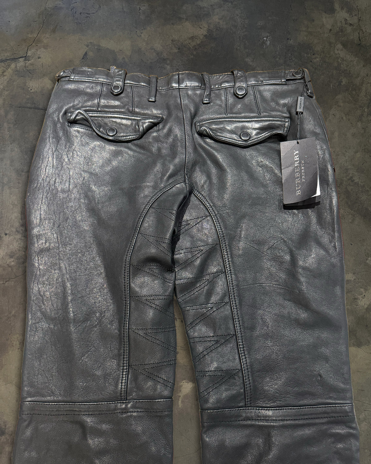 BURBERRY PRORSUM SS2011 RUNWAY LEATHER BIKER PANTS
