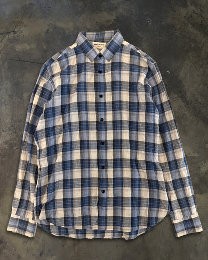 SAINT LAURENT FW2014 PLAID FLANNEL