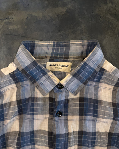 SAINT LAURENT FW2014 PLAID FLANNEL