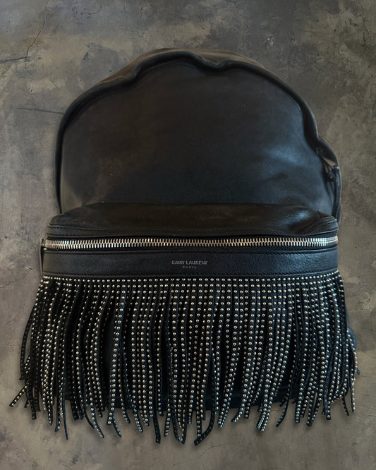 SAINT LAURENT SS2016 LEATHER FRINGE BACKPACK