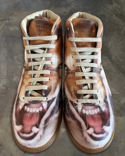 MAISON MARTIN MARGIELA AW2008 TIGER HIGH TOP GATS