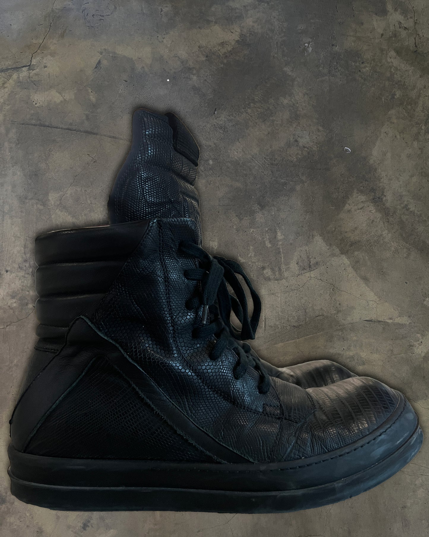 RICK OWENS FW2014 "MOODY" IGUANA GEOBASKET