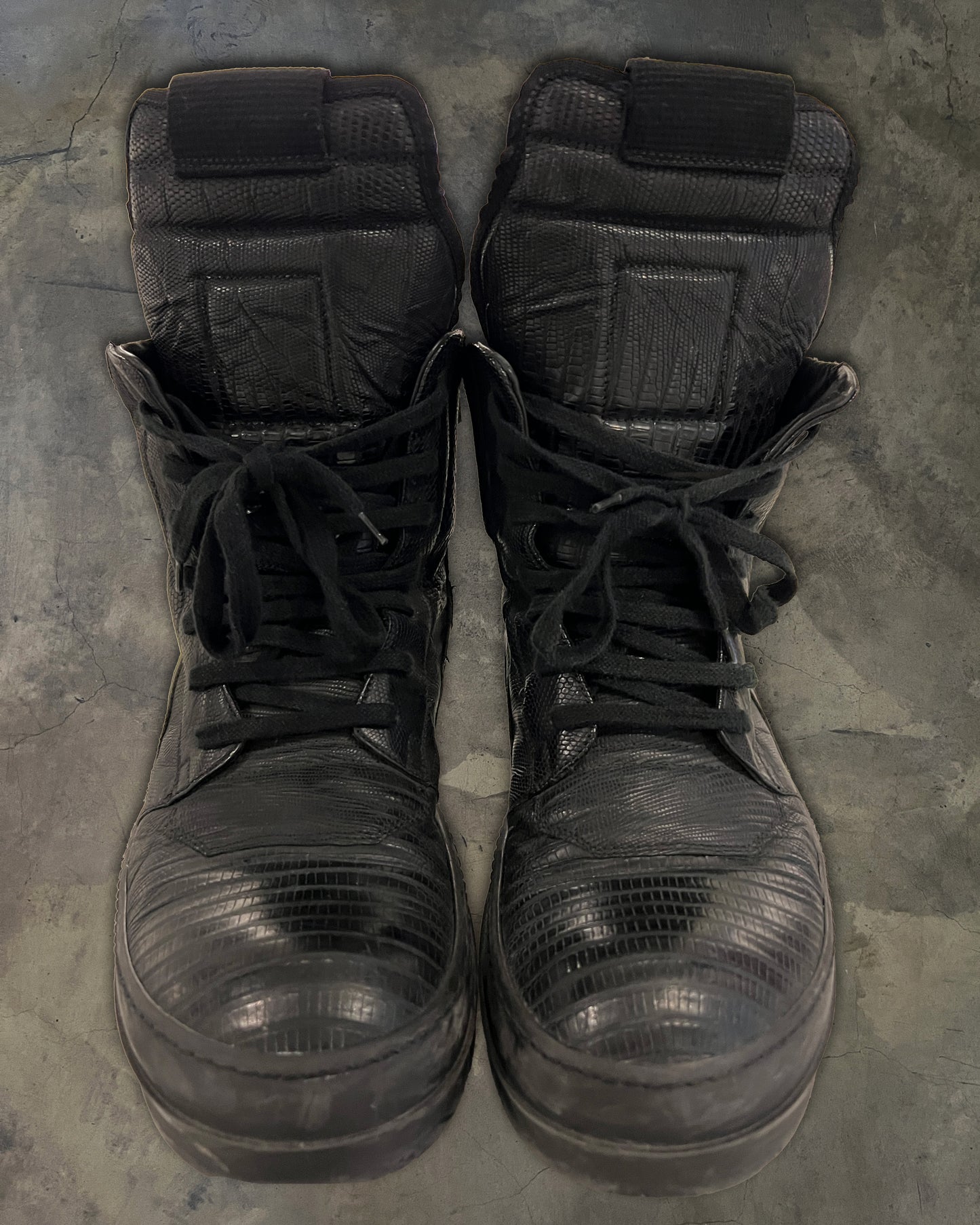 RICK OWENS FW2014 "MOODY" IGUANA GEOBASKET