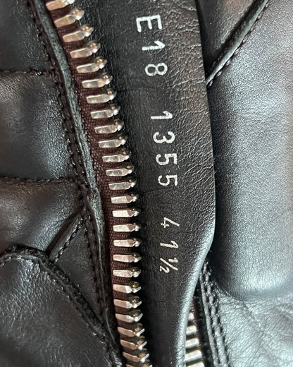 RICK OWENS SS2018 "DIRT" TRIPLE BLACK GEOBASKETS