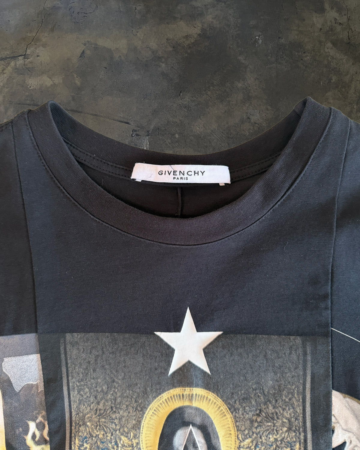 GIVENCHY 2015 MADONNA SHARK JAW SPLIT TEE