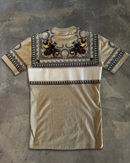 GIVENCHY AW2011 ROTWEILLER AND CHAINS CREST EMBLEM TEE