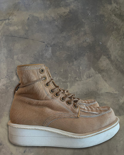 GIVENCHY AW2012 COWHIDE WEDGE BOOTS