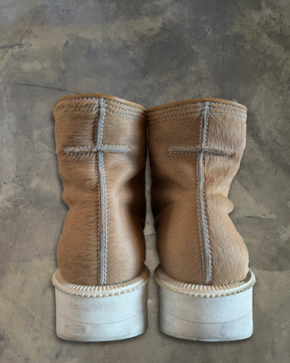 GIVENCHY AW2012 COWHIDE WEDGE BOOTS