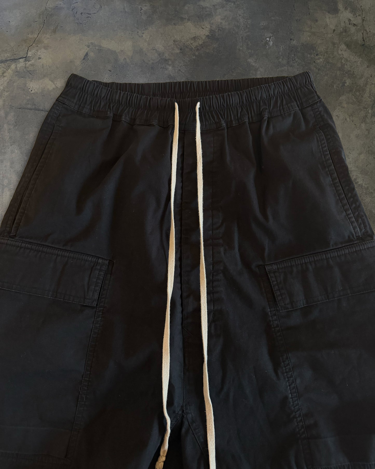 RICK OWENS SS2017 "WALRUS" CARGO POD SHORTS