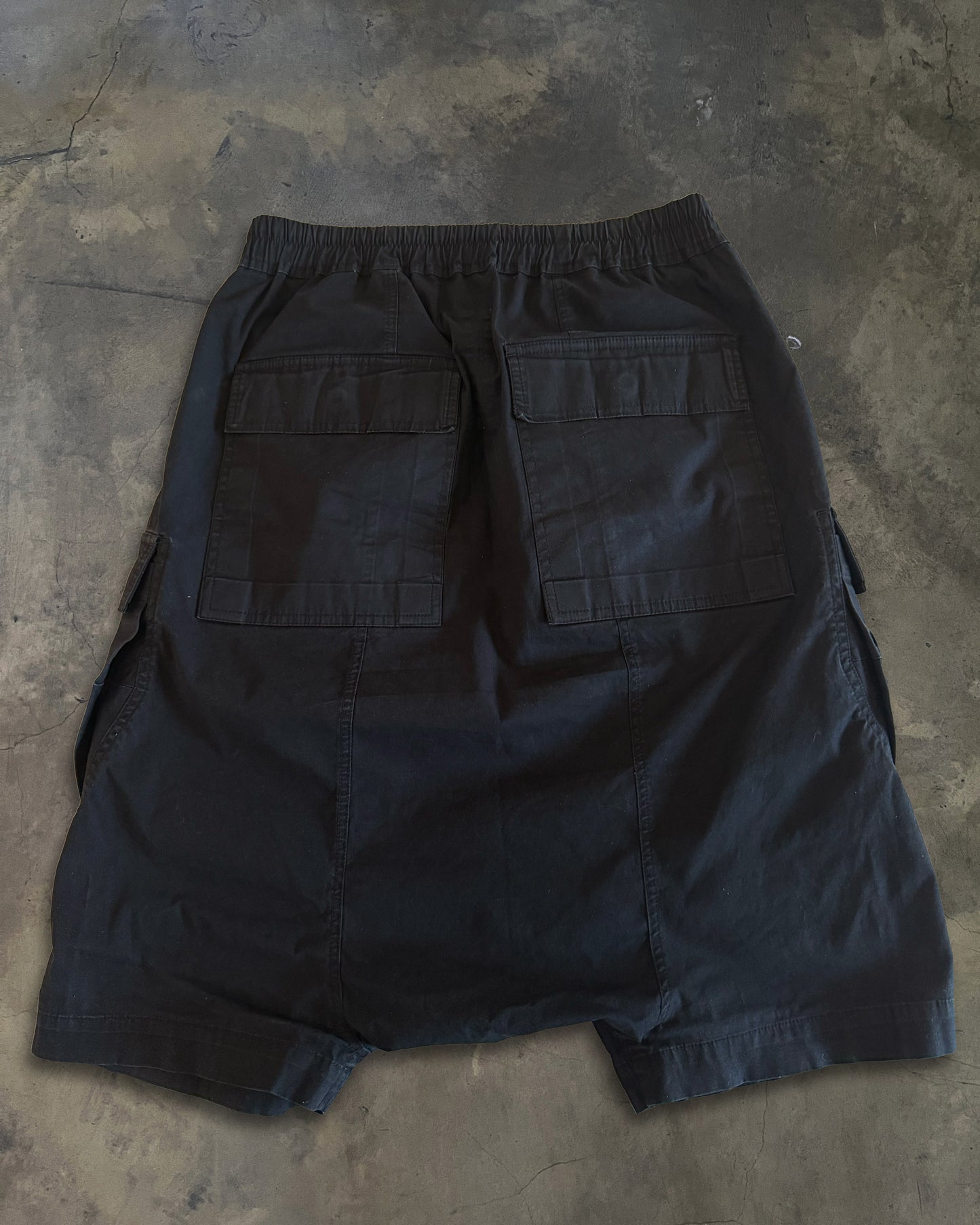 RICK OWENS SS2017 "WALRUS" CARGO POD SHORTS