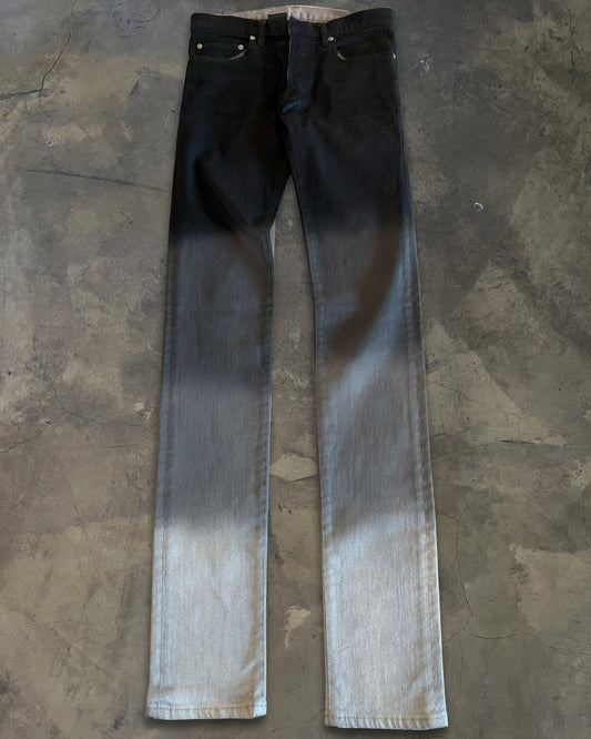 DIOR HOMME AW2009 GRADIENT DIP DYE DENIM