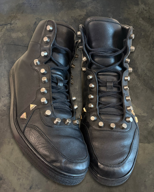 GUCCI STUDDED LEATHER HIGHTOPS