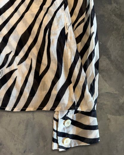 GUCCI BY TOM FORD RUNWAY SS1996 ZEBRA BUTTON UP