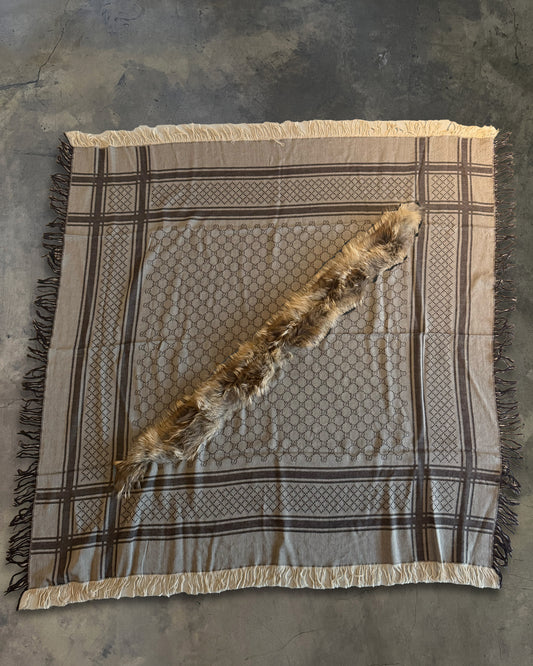 GUCCI FOX FUR SCARF