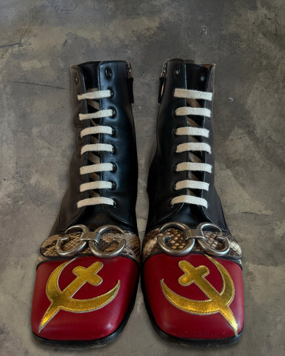 GUCCI FW2017 USSR CIRANO LUX BOOTS