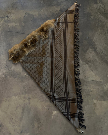 GUCCI FOX FUR SCARF