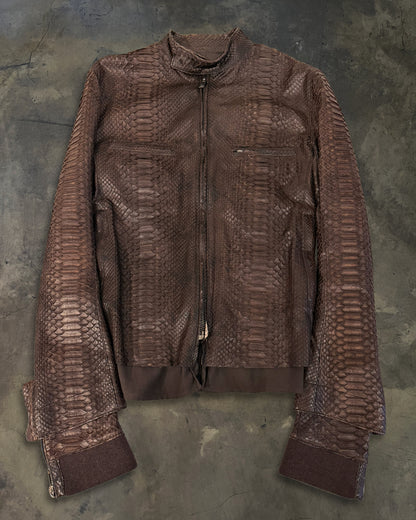 HAIDER ACKERMANN SS2015 DOUBLE LAYER PYTHON JACKET