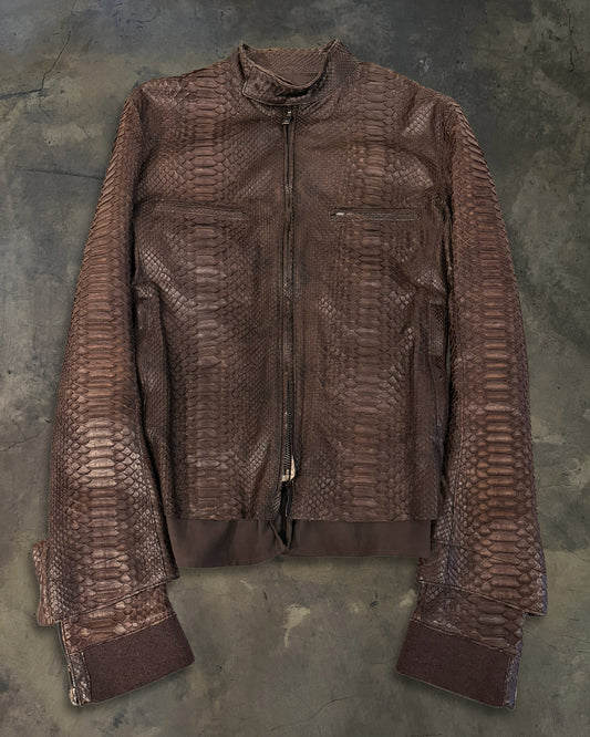HAIDER ACKERMANN SS2015 DOUBLE LAYER PYTHON JACKET