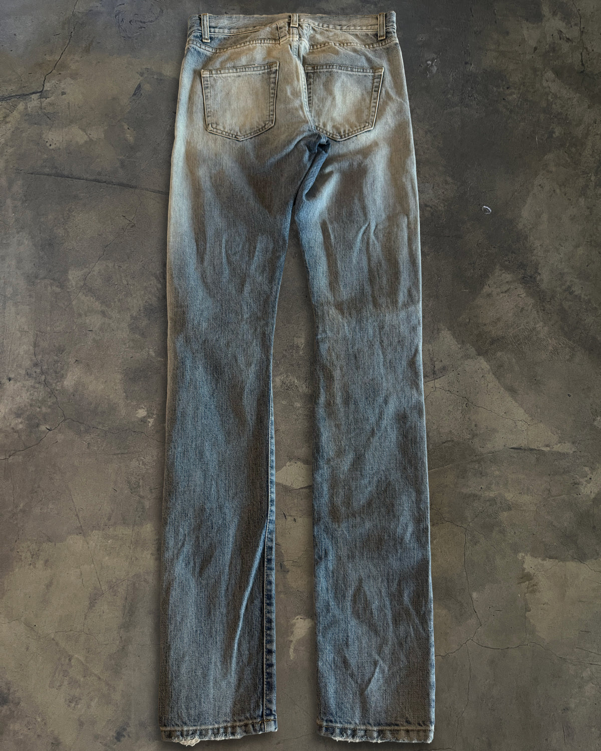 SAINT LAURENT SS2016 RUNWAY D10 SELVEDGE RIPPED DENIM