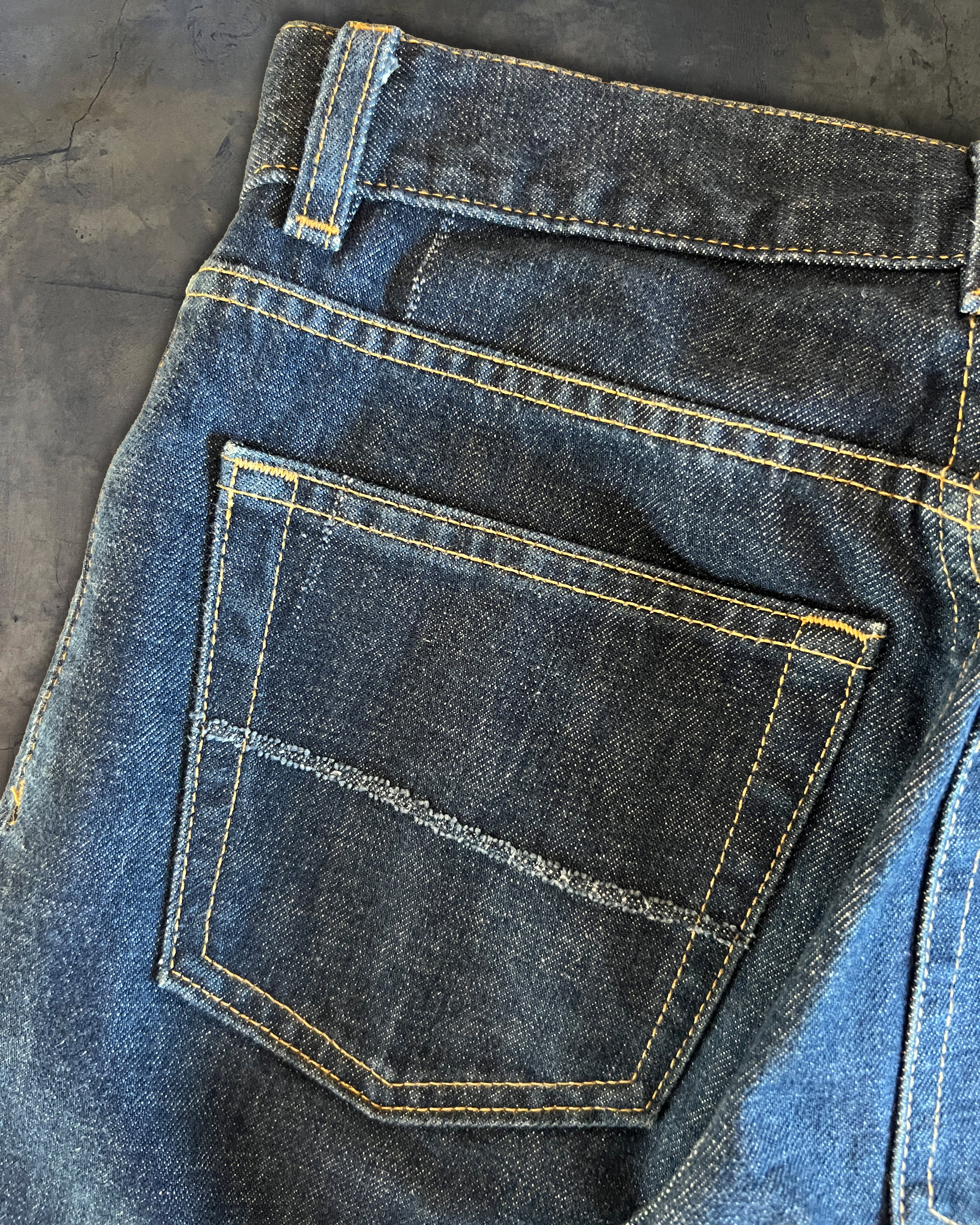 HELMUT LANG CLASSIC RAW BOOTCUT DENIM – glam archive