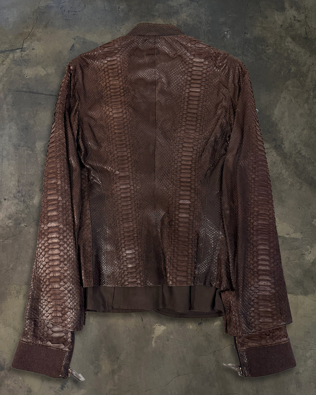 HAIDER ACKERMANN SS2015 DOUBLE LAYER PYTHON JACKET
