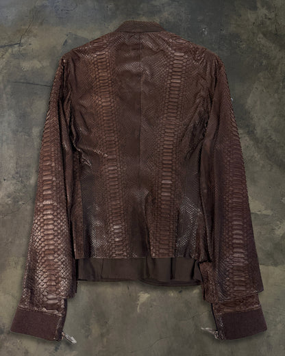 HAIDER ACKERMANN SS2015 DOUBLE LAYER PYTHON JACKET