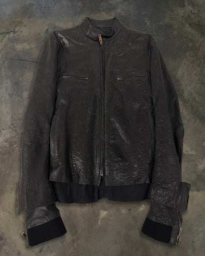 HAIDER ACKERMANN SS2015 DOUBLE LAYER LEATHER JACKET