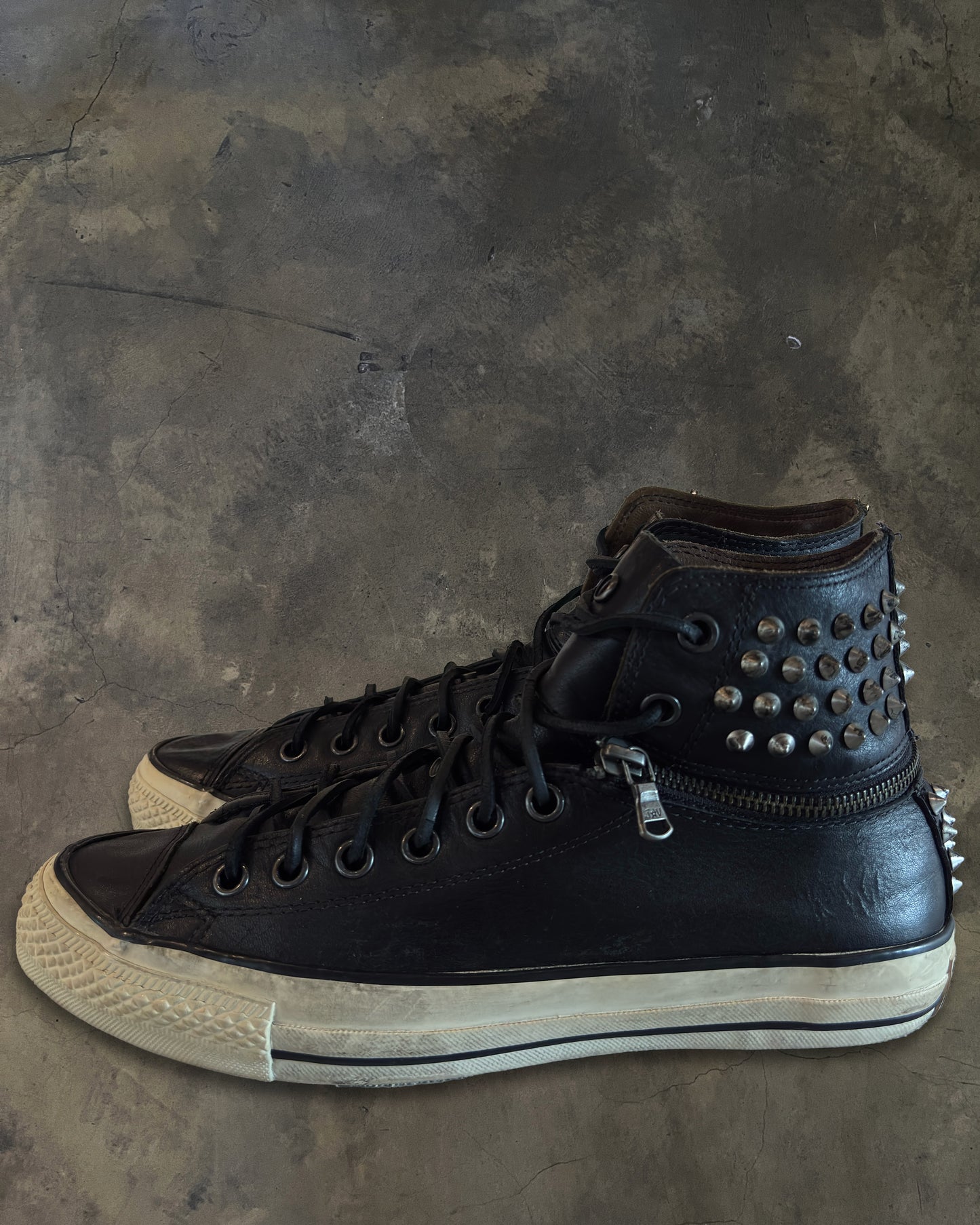 CONVERSE X JOHN VARVATOS LEATHER HIGH TOPS