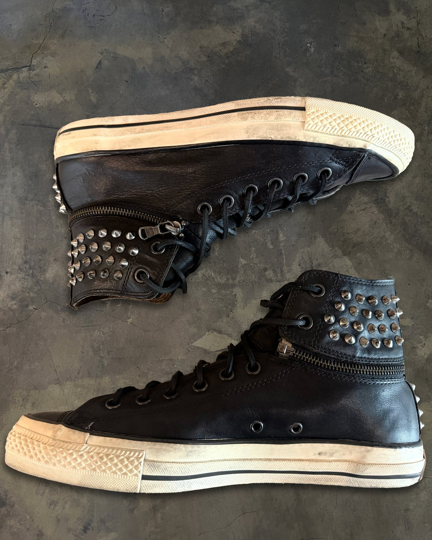 CONVERSE X JOHN VARVATOS LEATHER HIGH TOPS