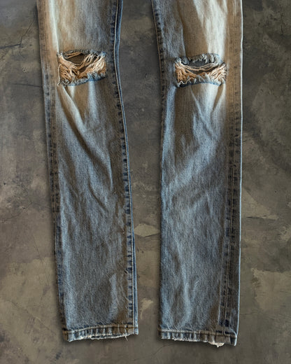 SAINT LAURENT SS2016 RUNWAY D10 SELVEDGE RIPPED DENIM